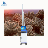 Machine de peinture murale 3D intelligente à grande échelle sur roues LC-A2, murale tridimensionnelle pour fond de mur extérieur, DX7