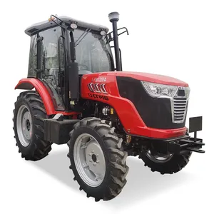 Secsun venda quente 80hp 90hp 120hp pequenos tratores agrícolas 4x4 Trator de rodas para a agricultura