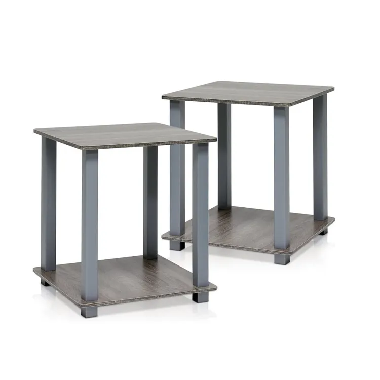 Offre Spéciale pas cher simpliste fin table chêne français gris gris café table d'appoint