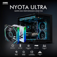 Ventilateur de boîtier d'ordinateur silencieux ASIAHORSE Nyota Ultra 140mm ARGB PWM 4Pin Hydro Bearing