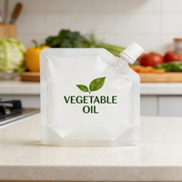 Pochette Doypack personnalisée en Mylar laminé de 30 ml avec bec verseur latéral et bouchon pour l'emballage d'huile végétale