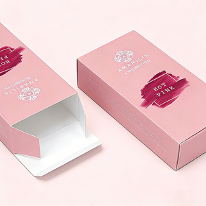 Custom Logo Luxury Pink Paper Boxes Cardboard <b>Gift</b> Cosmetic Packaging <b>Box</b> - Product Image 5