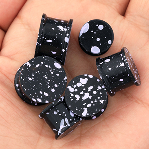 Penyumbat telinga silikon dan saluran tindik, anting-anting silikon, peregang lubang telinga, lubang telinga silikon - Product Image 6