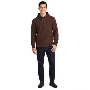 Unisex High Quality Fleece Hoodies <b>Sweatshirt</b> for <b>Men</b> and Custom Logo Plus Size Pullover <b>Men's</b> Hoodies - Product Image 1