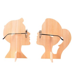 Wooden Eyewear Display Rack 2 Slots Handmade <b>Desktop</b> <b>Stand</b> For Sunglasses And Glasses - Product Image 5