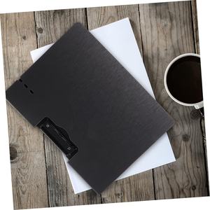 Clip de archivo de plástico Portapapeles Tablero plegable Abrazadera de <span class=keywords><strong>placa</strong></span> portátil Oficina PP - Product Image 3