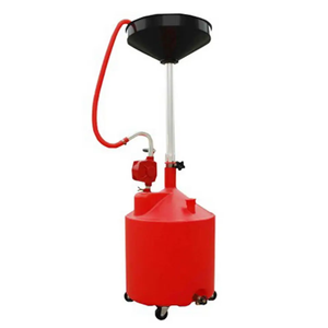 9 Galão (35 Litros) Portátil Waste Oil Drain & Car Washer Fluid Drain Tanque com Rodas e altura do funil ajustável - Product Image 3