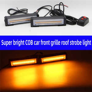 Luces de Parachoques Multimodo COB, Tiras de Luces LED Rojas, Amarillas y Azules para Techo, Barras de Luces LED Universales para Todos los Autos - Product Image 2
