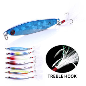 Plomb Plume Crochet Treble Tête Rouge 80mm 40g Taille Différente Poids Contactez-moi - Product Image 2