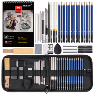 Set de Dibujo Personalizado de 37 Piezas con Cuaderno de Dibujo, Borrador de Plástico y Lápices de Colores |   Logotipo y Empaque Personalizados - Product Image 2