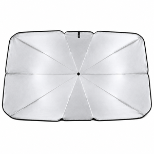 Pare-soleil pliable personnalisé pour pare-brise de voiture, protection UV, 10 baleines, isolation thermique - Product Image 4