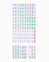 Jeu de Mahjong américain à bandes bleues, 160 tuiles, personnalisé, pliable à 4 couches, en acrylique, de luxe, portable, pour casino, Miss Darling