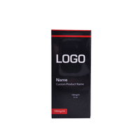 Vente en gros de boîtes de papier brillant de fiole de Phia de marque privée emballage de boîte de fiole de 2ml 3ml 10ml
