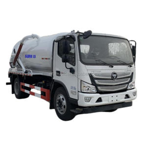 Camion d'aspiration des eaux usées Foton chinois haute pression 4x2, 10 m³ (15 m³) – Camion de transport des eaux usées par aspiration, prix usine, à vendre - Product Image 1