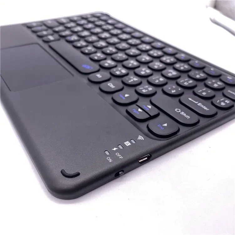 Custom thai language wireless mini keyboard with tochpad for tablet pc ipad mobiles