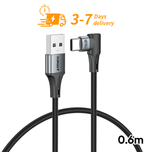 Câble de charge USB SUNGUY à faible MOQ, 0,6 m, 18 W, USB C, charge rapide, câble de données USB pour téléphone portable et voiture - Product Image 1
