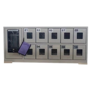 Casillero de Carga para Teléfonos Inteligentes <span class=keywords><strong>UNI</strong></span> con Reconocimiento Facial y de Huellas Dactilares, Caja Fuerte para Teléfonos Móviles de Empleados, para Colgar en la Pared - Product Image 2