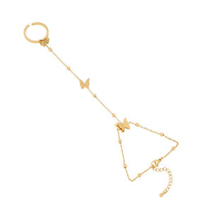 Accesorios <span class=keywords><strong>de</strong></span> joyería <span class=keywords><strong>de</strong></span> moda <span class=keywords><strong>de</strong></span> acero inoxidable impermeable perla mariposa anillo pulsera <span class=keywords><strong>mano</strong></span> anillo cadena pulsera <span class=keywords><strong>para</strong></span> <span class=keywords><strong>mujer</strong></span> - Product Image 6