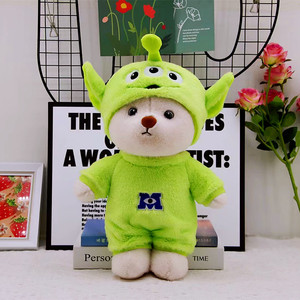 Fábrica al por mayor suave y dulce vestido cruzado oso de peluche juguetes de peluche para niños niñas - Product Image 3