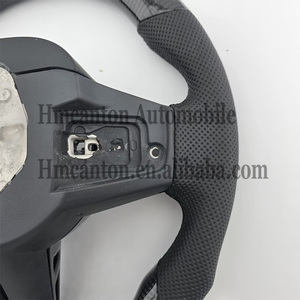 Wholesale Popular Perforated Leather Carbon Fiber Steering Wheel for BMW G20 G30 G01 CS 3 <b>Series</b> <b>5</b> <b>Series</b> Car Steering Wheel - Product Image 4
