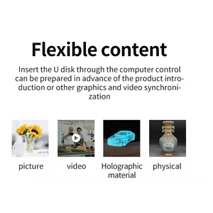 ตู้โชว์กล่องใสสำหรับพิพิธภัณฑ์/ห้างสรรพสินค้า Ai ตู้ฉายภาพโฮโลแกรมแบบ3D โต้ตอบ - Product Image 3