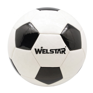 Ballon de football Welstar cousu à la machine, couleur noire et néon, pour la promotion, sports de plein air - Product Image 5