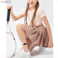 Seragam Sekolah Bermotif Kotak-kotak Lipit Pinggang Tinggi untuk Anak Perempuan 6-12 Tahun, Pakaian Tenis Anak, Pakaian Tenis Lucu