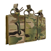 GAF le nouveau gilet tactique en nylon 1000D kaki à découpe laser triple, pochette Molle extérieure pour chargeurs, pouvant contenir 3 chargeurs 5.56