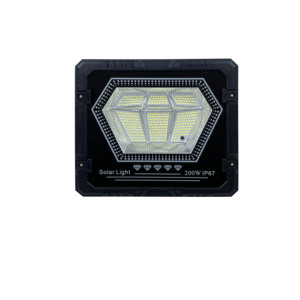 ไฟสปอร์ตไลท์ LED พลังงานแสงอาทิตย์ 100W IP65 แสงเดย์ไลท์ 5000K แบบ COB ตัวเรือนอะลูมิเนียม ติดตั้งบนพื้นผิว ได้รับการรับรองมาตรฐาน CE พร้อมรีโมทคอนโทรล แสงส่องกว้าง 120 องศา - Product Image 2