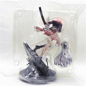 Figurine d'action Honkai Impact Punishing Lucia Crimson Abyss à l'échelle 1/7 avec pose de combat dynamique, cheveux rouges, yeux rouges, base de bâtiment en ruine - Product Image 4