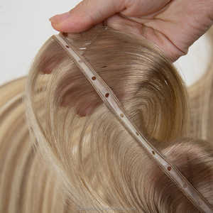 Extensions de cheveux invisibles à trame papillon 100% cheveux humains à double trame, cuticules alignées - Product Image 1