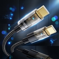 Kabel USB C Toocki Universal 100W Pengisian Daya Super Cepat, Kepala Pengisi Daya Kepadatan Tinggi, Jalinan Tebal untuk Ponsel Laptop Penggunaan Dalam Ruangan