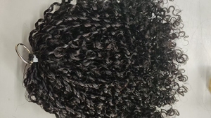 Nouvelles extensions de cheveux humains en crochet tressé, installation et retrait plus rapides, 100% cheveux humains, <span class=keywords><strong>afro</strong></span> bouclé, ajustement du volume des cheveux librement - Product Image 3