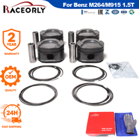 RACEORLY A2640301900 A2640302000 M264.915 1.5T 4032 Jeu de segments de piston forgés 80.4mm STD pour Mercedes C300 E300 W205