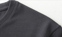 T-shirt décontracté unisexe respirant à manches courtes col rond 100% coton 210 grammes