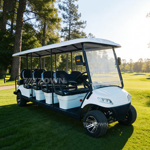 รถกอล์ฟไฟฟ้าคุณภาพสูงแบบหลายที่นั่ง รุ่นขยายพิเศษ มอเตอร์กำลังสูง สำหรับคลับกอล์ฟ รีสอร์ท และบริการขนส่งวีไอพี - Product Image 4