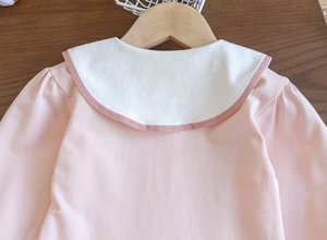 Falda POLO para niñas, primavera y otoño, nueva falda <span class=keywords><strong>de</strong></span> princesa para niños, falda con cuello <span class=keywords><strong>de</strong></span> muñeca <span class=keywords><strong>de</strong></span> dibujos animados <span class=keywords><strong>de</strong></span> estilo académico para bebés femeninos - Product Image 5