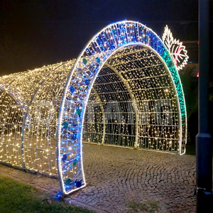 Giant LED Christmas <b>Light</b> Tunnel Decoration for Outdoor Holiday Landscape and Commercial Event Display - Product Image 1