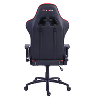 Chaise de jeu moderne de luxe en cuir synthétique ultra-confortable, inclinable à 180 degrés, pivotante, réglable en hauteur, base à cinq étoiles