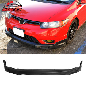 เหมาะสำหรับ Honda Civic Coupe 06-08 สไตล์ Mugen ชิ้นส่วนกันชนหน้าแบบไม่ทำสี PU อะไหล่รถยนต์ อุปกรณ์ตกแต่งรถยนต์ - Product Image 1