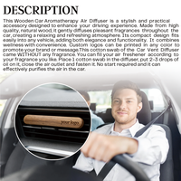 Diffuseur de parfum de voiture ultrasonique de luxe en gros, mini-diffuseur d'arôme pour voiture à clipser sur grille d'aération
