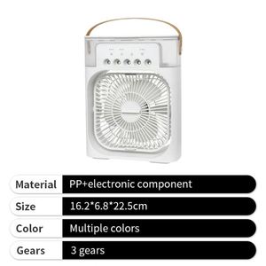 Ventilateur de brumisation portable blanc avec support de table personnalisé et logo - Product Image 4