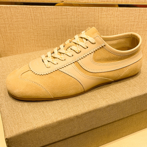 Nouvelles baskets rétro en <span class=keywords><strong>daim</strong></span>, style allemand vintage, pour hommes, mocassins en cuir personnalisés, chaussures de sport respirantes en mesh pour hommes - Product Image 2