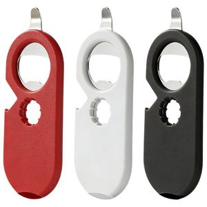 Ouvre-bouteille magnétique multifonctionnel avec aimant pour réfrigérateur, couleurs rouge, blanc, noir, pour ouvrir les bières, les conserves et les boissons gazeuses - Product Image 1