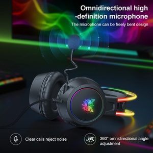 Auriculares para Juegos y DJ Omnidireccionales de Alta Fidelidad <span class=keywords><strong>ONIKUMA</strong></span> X15 <span class=keywords><strong>Pro</strong></span> Symphony con Micrófono con Cable y Cancelación Activa de Ruido de 2 m - Product Image 3