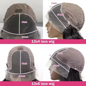 Peluca Afro Rizada Corta Barata de Cabello Humano, Peluca Frontal Completa HD de Encaje, Peluca Frontal de Encaje Virgen para Mujer - Product Image 4