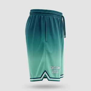 Shorts de basketball pour hommes en gros, personnalisables avec logo frontal, taille mi-haute, cordon de serrage, élastiques, respirants, performance, bande latérale - Product Image 5