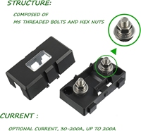 Portafusibles en línea de 12V para coche, motocicleta, Peugeot 206, con fusible de 250A, para riel DIN, SMD, visco, caja de fusibles eléctrica, encendedor solar