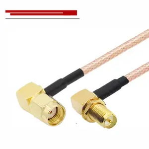 Nieuwe 15 Connector Terminal Elleboog Buitenste Schroef Binnennaald Binnenste Naald Lage Demping Rf Kabel Rg316 Kabel