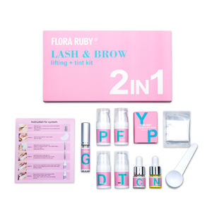 Kit de rehaussement et de <span class=keywords><strong>teinture</strong></span> de cils à la kératine 2 en 1 de marque privée Kit de lamination des sourcils professionnel - Product Image 4
